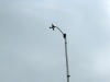 ...und dem Anemometer (Windgeschwindigkeit und Windrichtung).